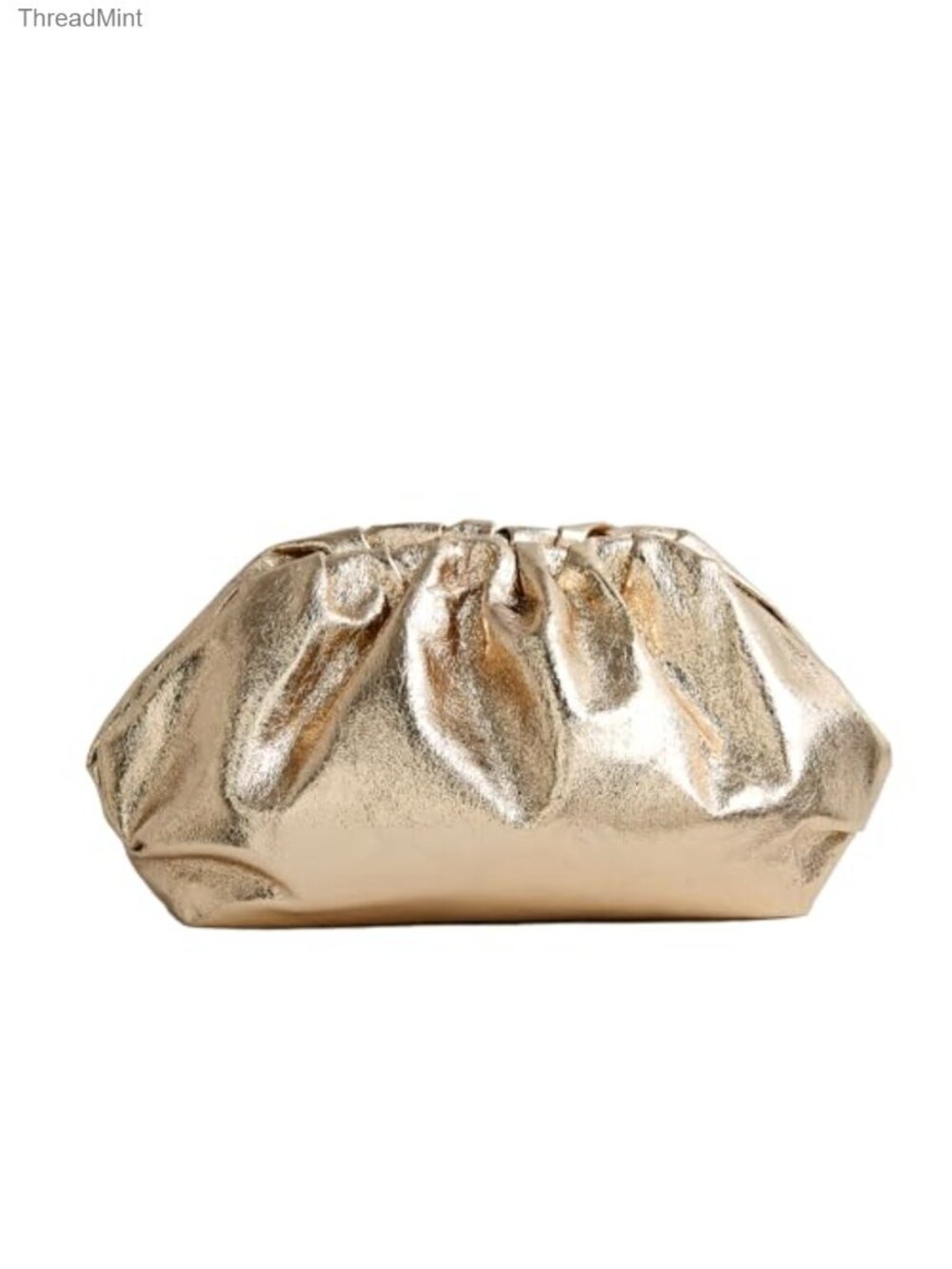 Evening Bags for Women Pleated Faux Leather Dressy Bag Magnetic Snap
